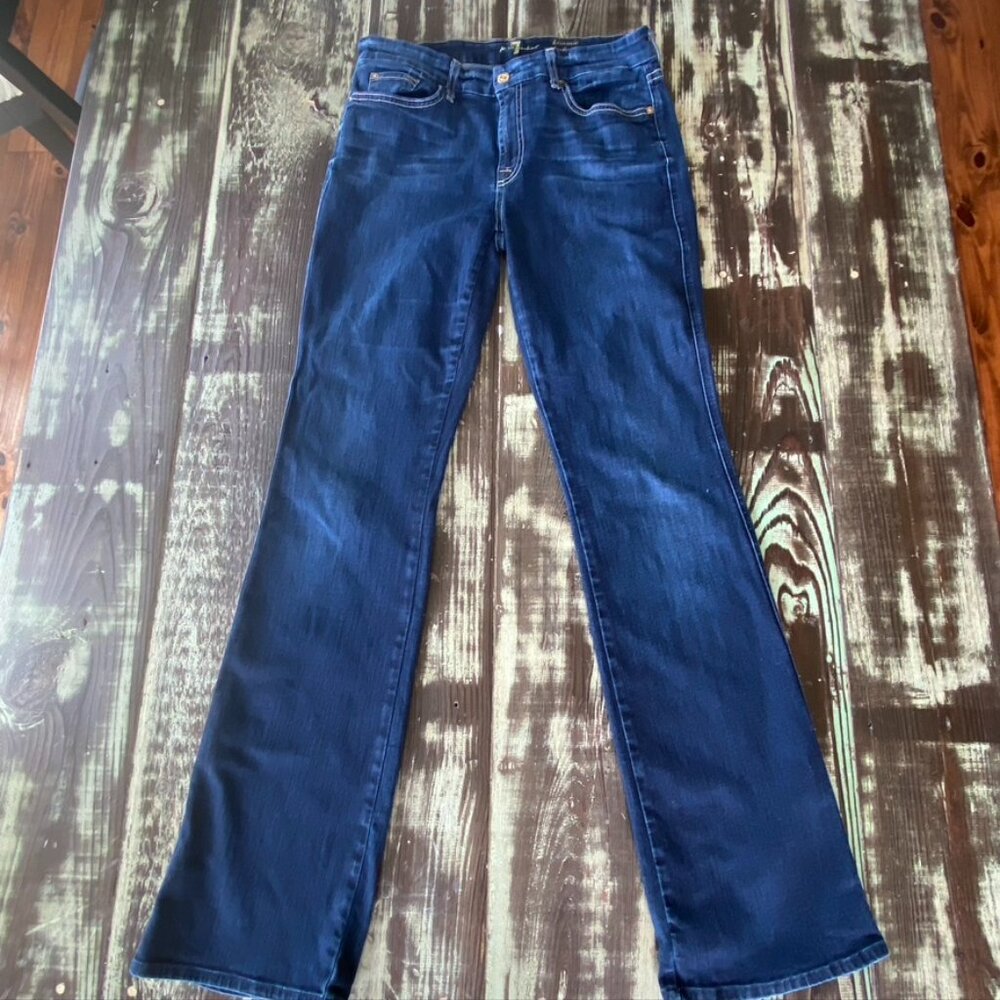 7 For All Mankind Kimmie Mid rise Boot Cut With Stretch Size 32